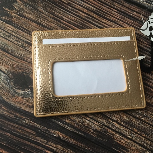 👛NWOT Rose Gold Card Holder - Picture 2 of 3